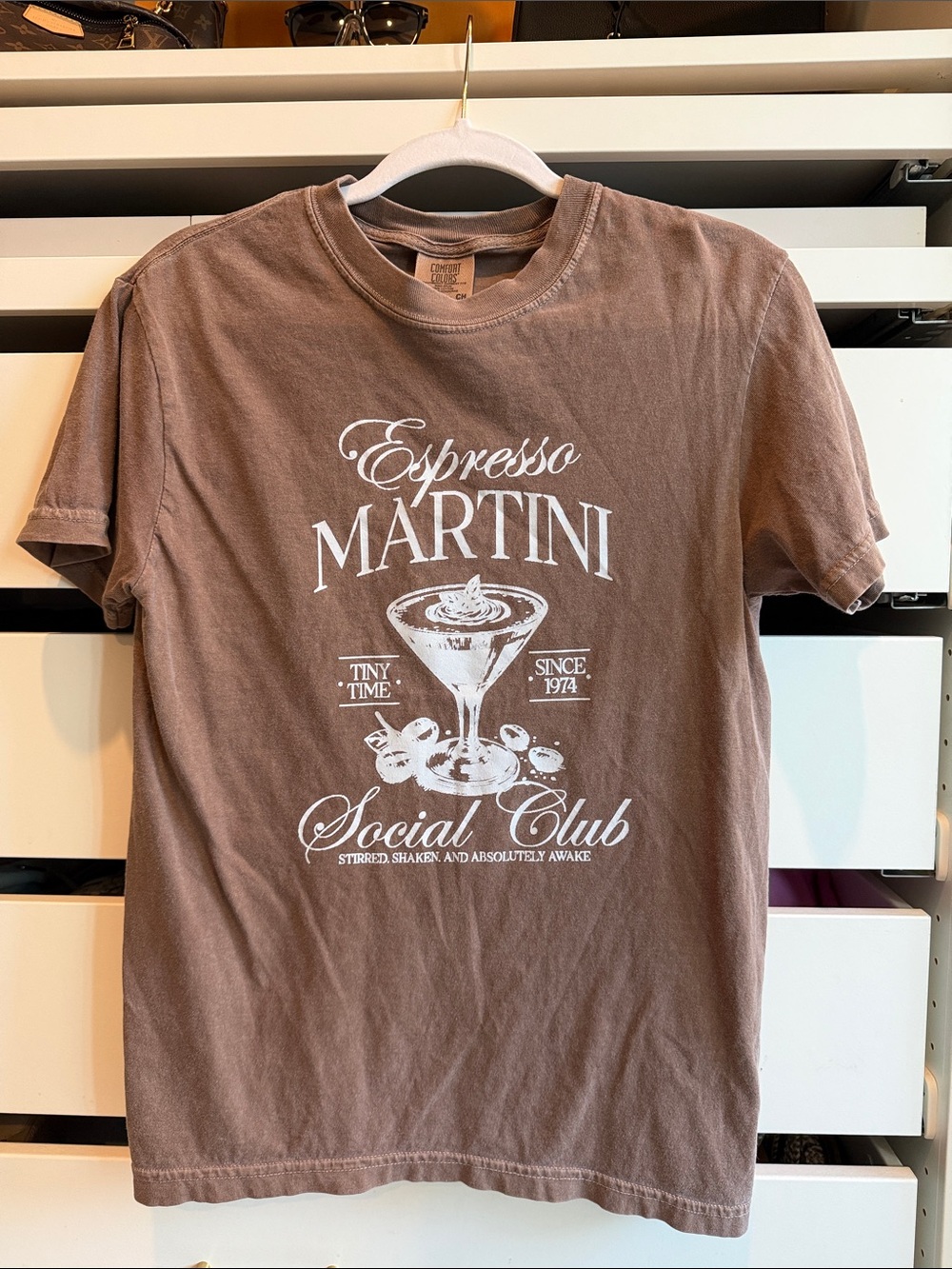 Espresso Martini Graphic Tee - Brown - Unbranded